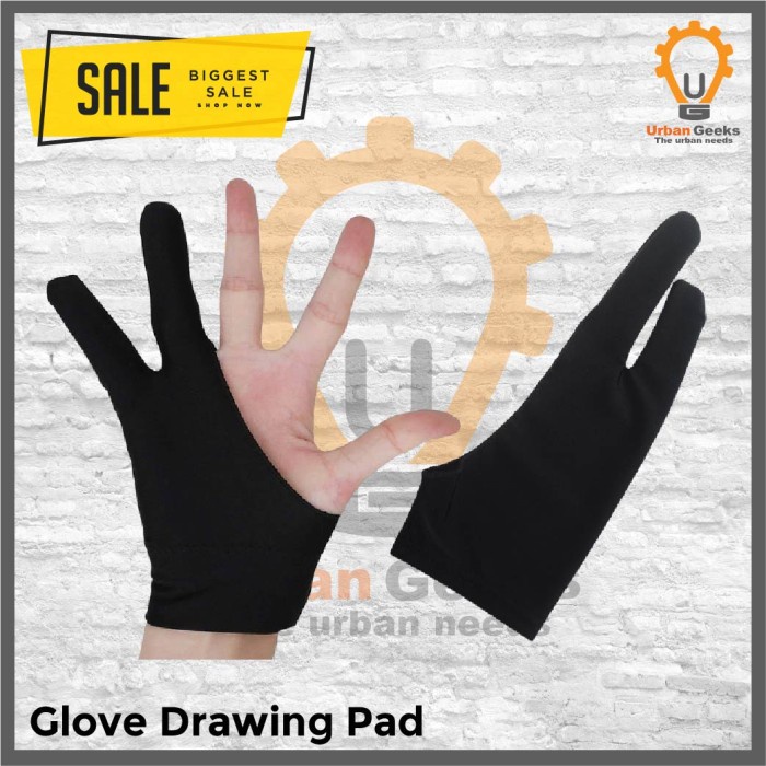 GLOVE Artist Drawing 2 finger digital tablet writing gloves Huion Veik
