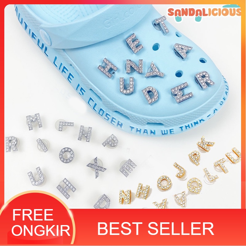 BEST SELLER jibitz huruf/ hiasan sepatu crocs/ jibbitz huruf lucu/ jibbitz crocs lucu/ jibbitz samda