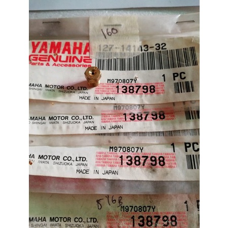 main jet zet MJ spuyer sepuyer minyak karbu karburator original ori yamaha force1 F1zr fizr F1z fiz 
