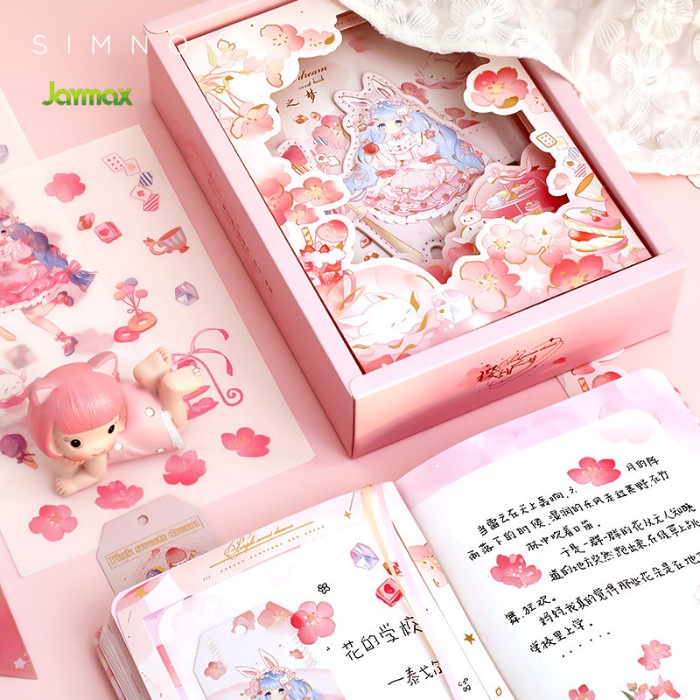 

MURAH- 3D Pop Up Magnetic Diary Notebook + Stiker Magic Dream / Buku Anak - blue- 1.2.23