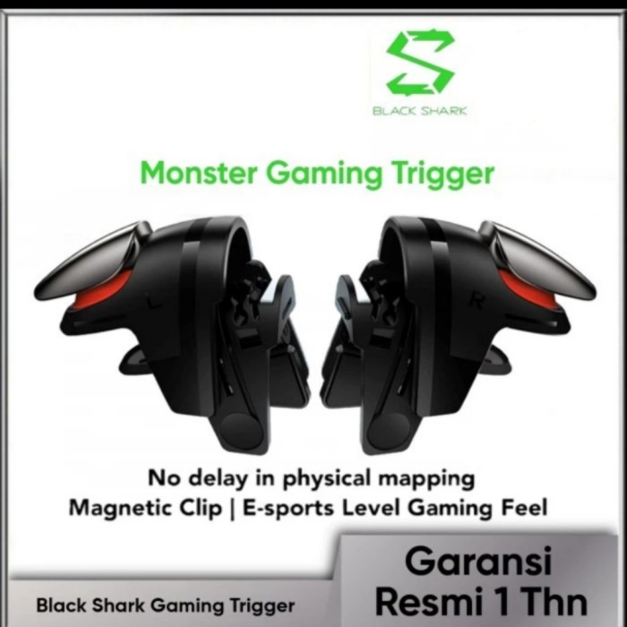 MURAH-  Black shark The Monster Gaming Trigger PUBG L1 R1 Blackshark Triggers - HKG03 TRIGGER- 1.2.2