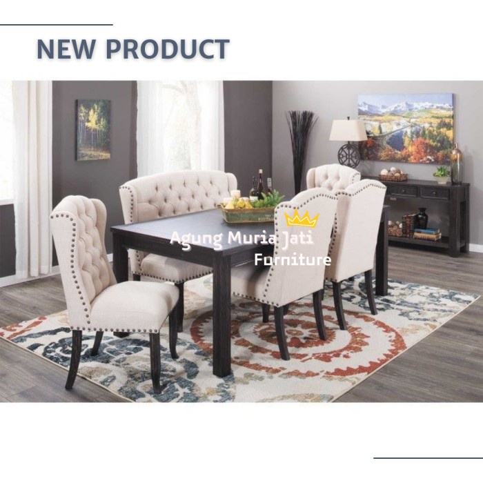 Meja Makan Minimalis Modern Kursi Sofa Modern