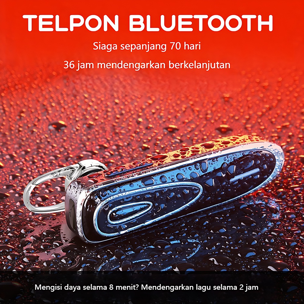 K1 bluetooth headset, perangkat stereo nirkabel, earphone phone contact, earphone tails