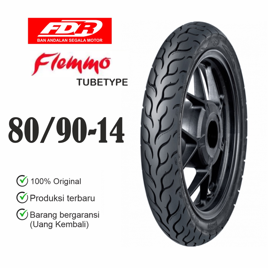 FDR 80/90-14 Flemmo Tubetype Ban Depan Motor Matic Ring 14 Vario Beat Mio