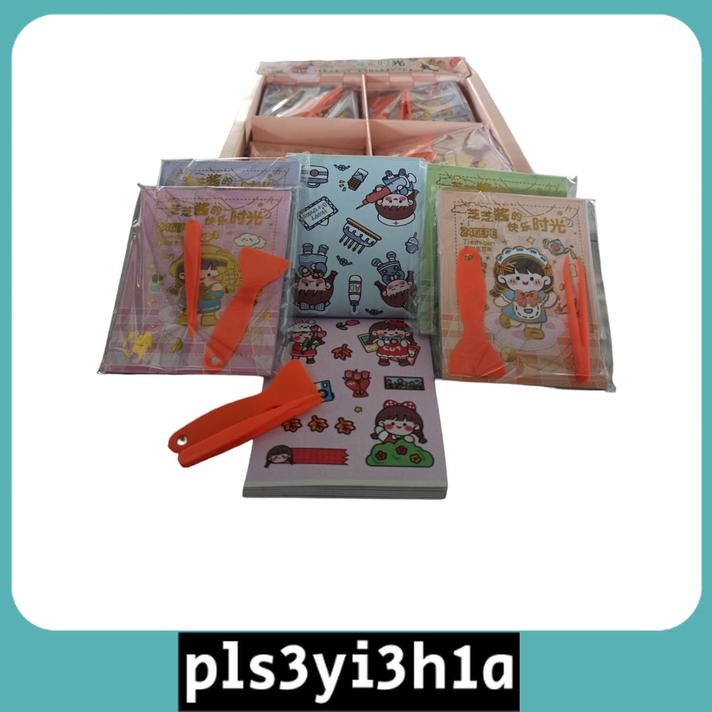 

STICKER BUKU MEREK MOMO ISI 24 LEMBAR 1 SET PINSET DAN KAPI SPATULA