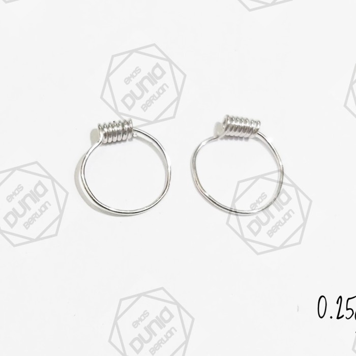anting bayi baru lahir emas mas putih