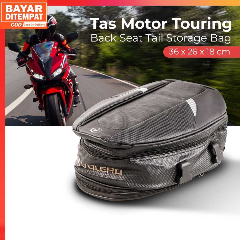 ( 100% ORI ) VOLERO Tas Motor Touring Back Seat Tail Storage Bag - RR9014