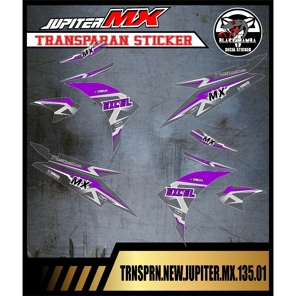 STRIPING TRANSPARAN JUPITER MX 135 NEW VARIASI TRANSPARAN JUPITER MX 135 NEW CODE 001