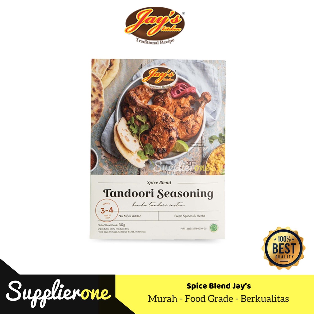 

Jay's Tandoori Seasoning Spice Blend /Jay's Seasoning Spice Blend / Cajun Seasoning / Jay's Spice Blend / Jay's Kitchen Cajun Seasoning Spice Blend / Bumbu Instan / Bumbu / Bumbu Tandoori / Bumbu Seasoning