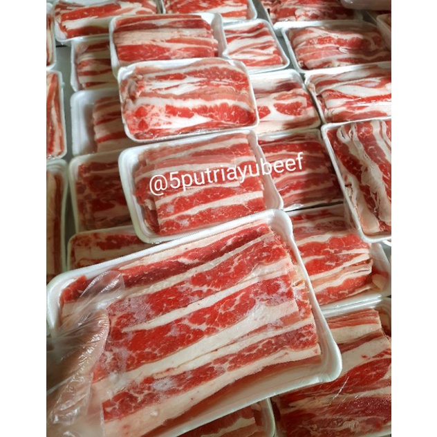 COD US Slice Beef / Shortplate / Daging Sapi Slice/ Sliced beef Kualitas Yoshinoya/Shaburi 500gr