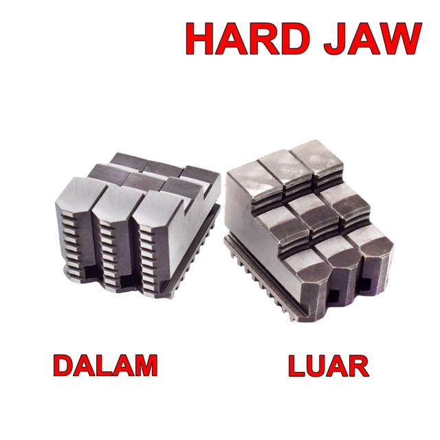 Hard Jaw 8" LEXEES Claw Bubut 8 Inch 3 Jaw Chuck Mesin Kaki Utama Balik