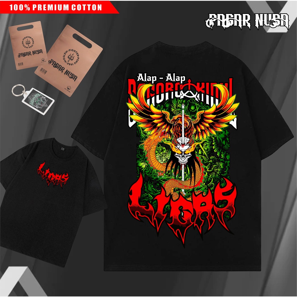 Kaos  IPSNU Pagar Nusa LIGAS-BACK-GREEN Kaos Pagar Nusa Single Fighter Gasmi  Ligas Srikandi PN