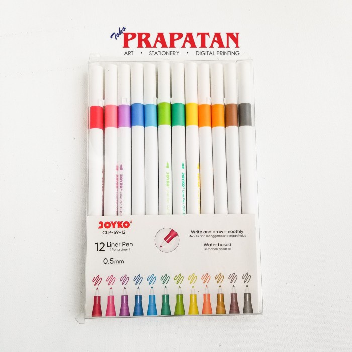 

Joyko Water Based Liner Pen CLP-59-12 / Pena Liner