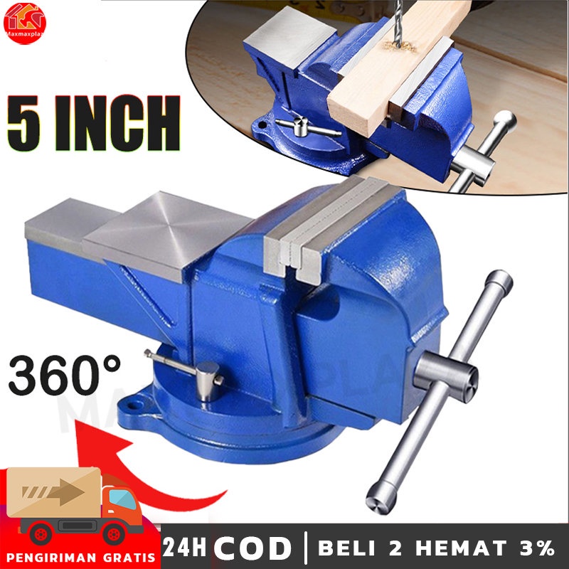 WU92 Catok Clamp 5'' / catok paron / Ragum Klem / Catok Meja / Bench Vise / Ragum Tanggem  Alat Jepi