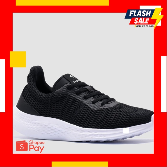 12.12 SALE |BONUS KAOS KAKI - Sepatu Brodo Sneakers BRODO Active Sprint Black - Sepatu Olahraga Unis