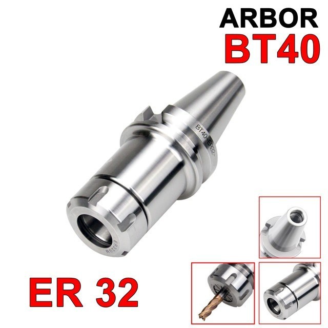 Arbor BT40 ER 32 100 Collet Chuck BT 40 ER32 Milling CNC