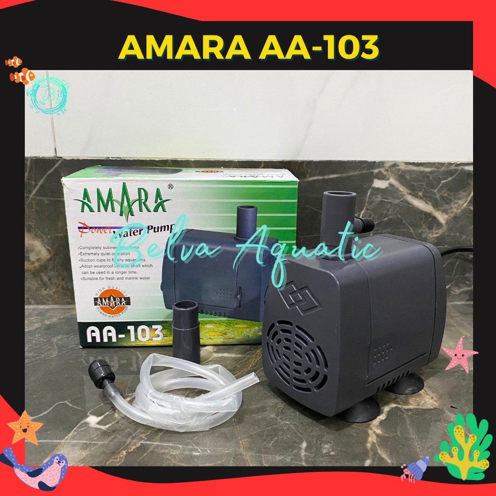 AMARA AA 103 AMARA AA-103 POMPA CELUP AQUARIUM POMPA AQUARIUM POMPA KOLAM POMPA HIDROPONIK