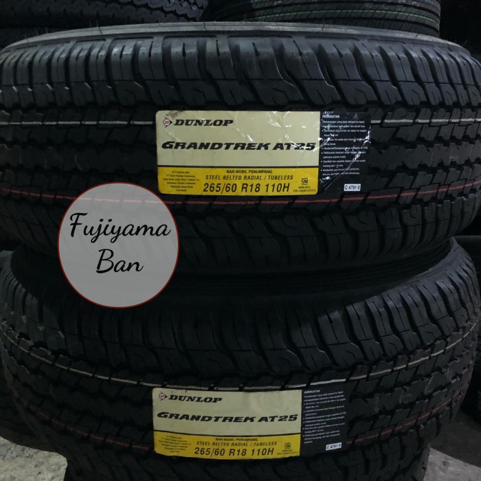 Ban Mobil Dunlop AT25 265 60 R18 18 AT 25 PT Grandtrek Fortuner VRZ Pajero