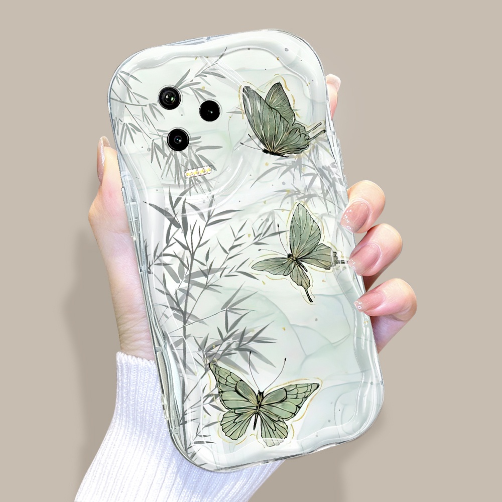 Infinix Note 12 Pro 2023 Untuk Handphone Soft Kesing Hp Cassing Phone Case Softcase Casing Kartun Ancient Wind Butterfly Lembut Lensa