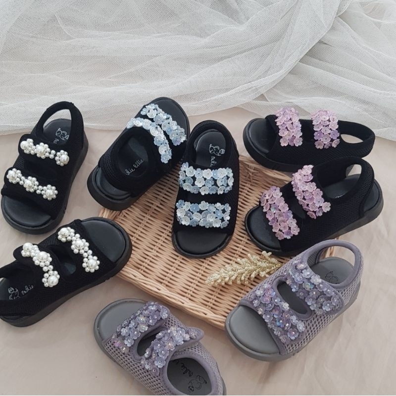 Owlie Ellie Kiyomi Kids Sandal - Sakura Flower Beads