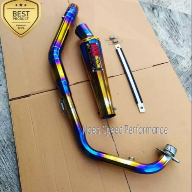 termurah Knalpot racing kou bluemoon kanan Honda sonic 150R TERLARIS