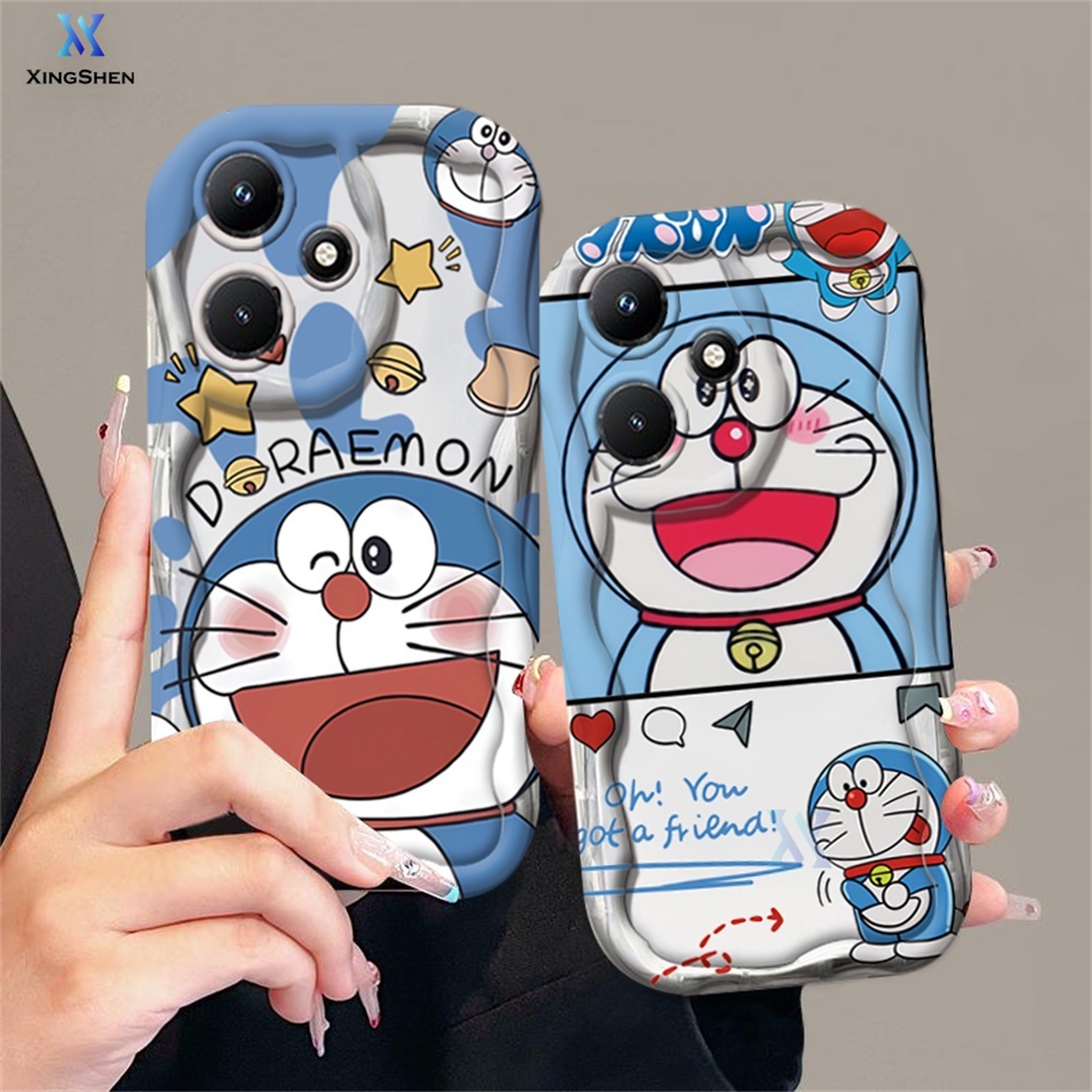 Casing hp Infinix Hot 30i Note 30 Note 12 G96 Hot 20S Hot 12 Play 11 Play 9 Play Hot 10 Play Smart 7 Smart 5 Smart 6 Cute cartoon Doraemon soft TPU phone case XingShen