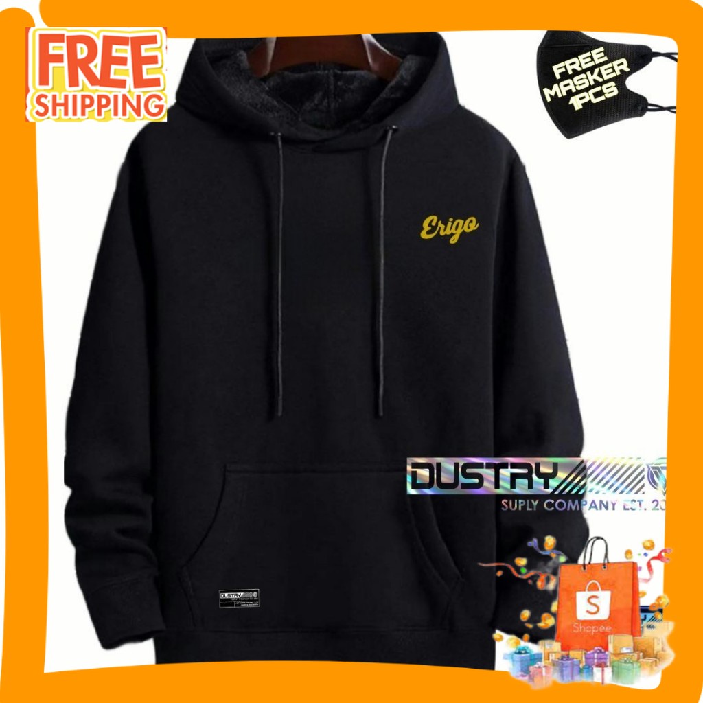 HOODIE CASUAL UNISEX POLOS MOTIF/ Jaket Pria Distro Terbaru 2023 Sweater Hoodie Cowok Keren Hodie Sw