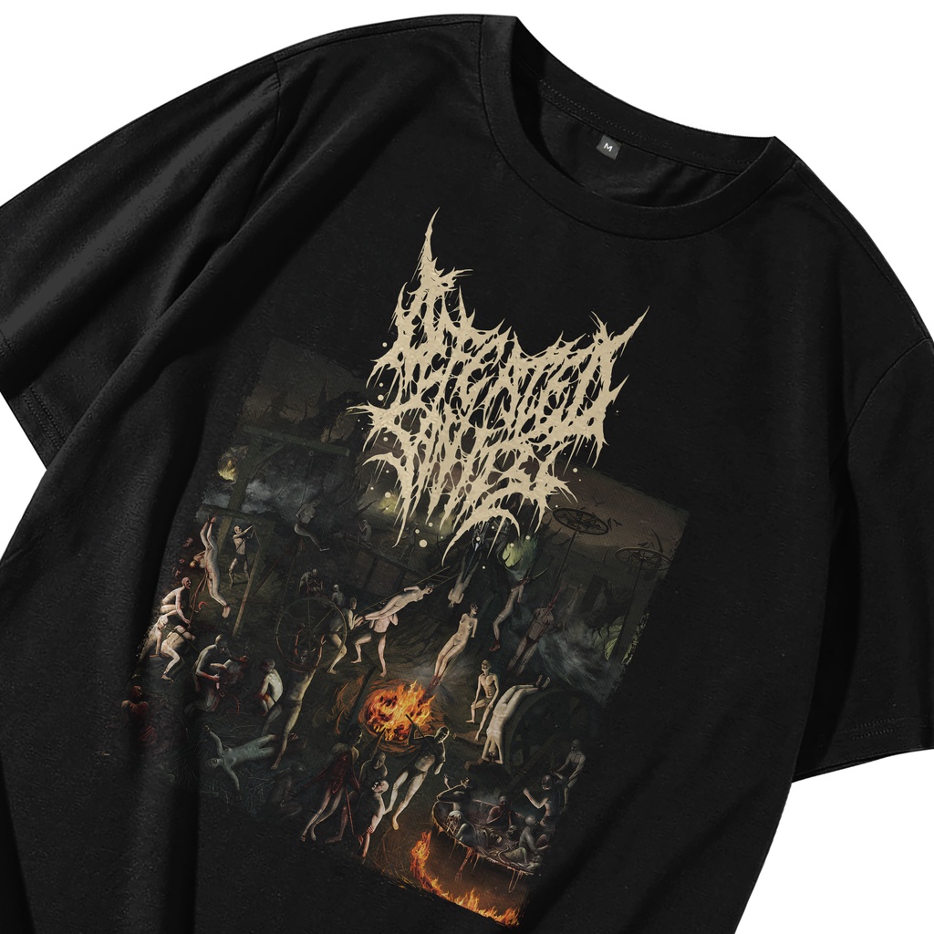Kaos Band Pria Metal Defeated Sanity Vol 1185