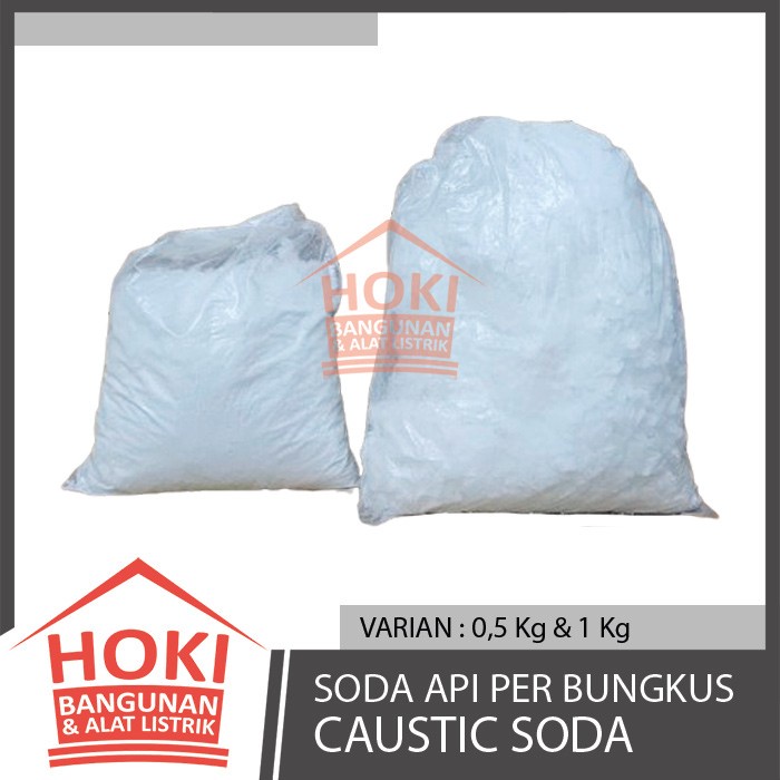 SODA API ANTI SUMBAT MAMPET 1/2 1 Kg - Pelancar Saluran Air WC Toilet Wastafel Tersumbat Lancar