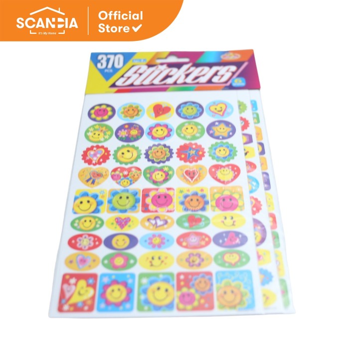 

SCANDIA Stiker Sticker Sheet Sets 370pc Smile (SL0036)