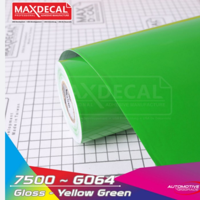 [D86] STIKER SKOTLET MOTOR 1 ROLL STIKER MOBIL MAXDECAL L 45CM X P 15 METER - Hijau