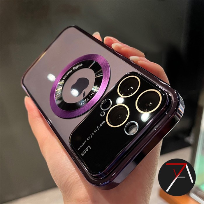 Original Cover Case Hp Iphone 12 Pro Max 12ProMax Magsafe KT Big Vision CLEAR   Lens