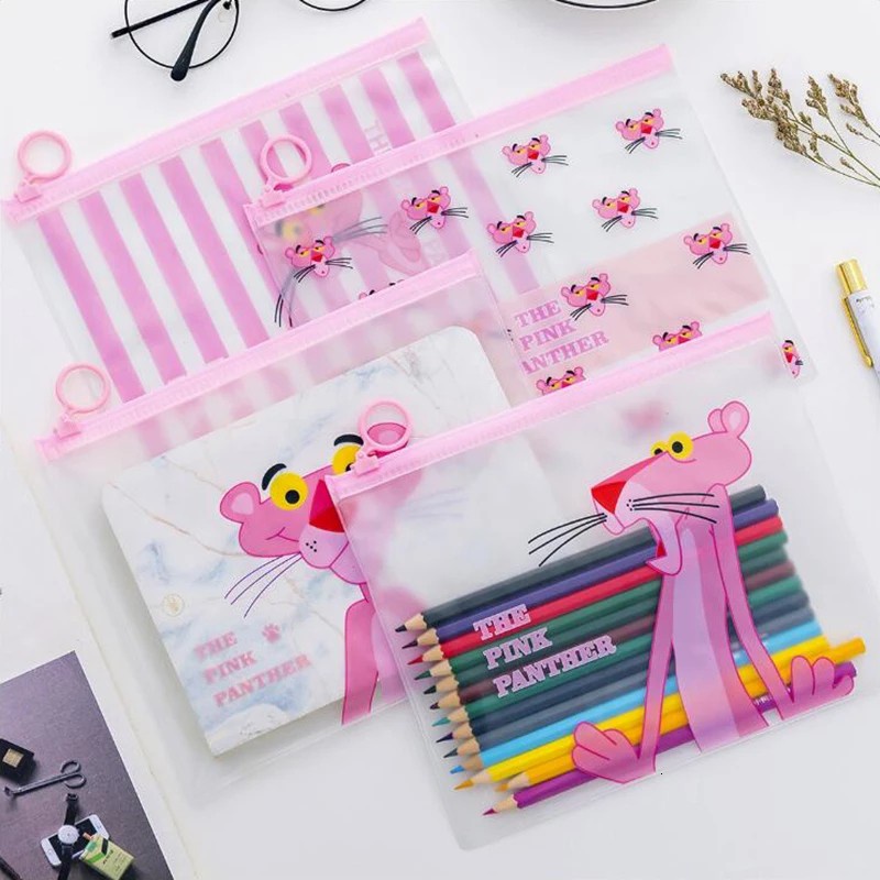 

Tempat Pensil Transparan T99 Unicorn & Pink Panther / Map File Unicorn / Zipper Bag