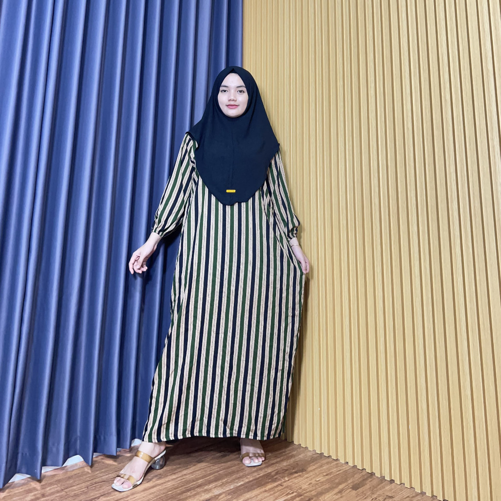 HANUM DRESS MOTIF SET BERGO CRINKLE AIRFLOW/GAMIS RAYON