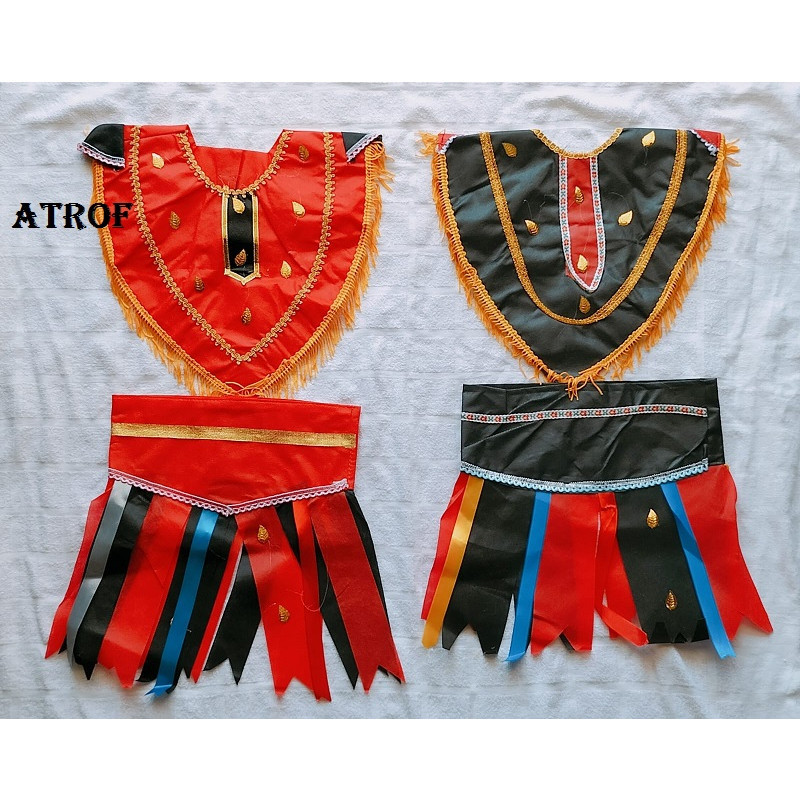 Baju Adat Dayak Anak TK - Baju Dayak Anak - Aksesoris Adat