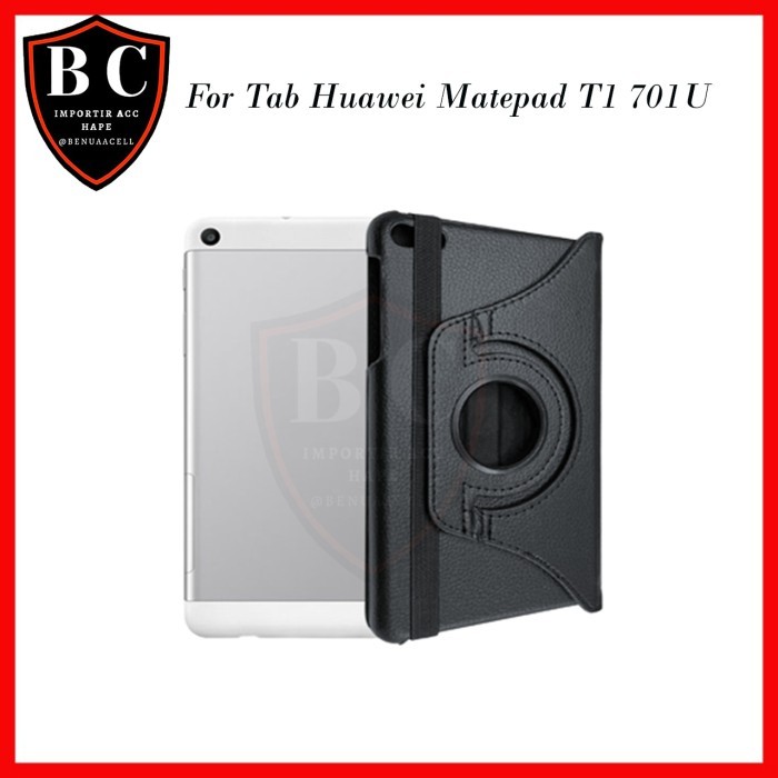 SARUNG TAB HUAWEI MEDIAPAD T1 701U - ROTARY CASE MEDIAPAD T1 701 - Hitam - BC1