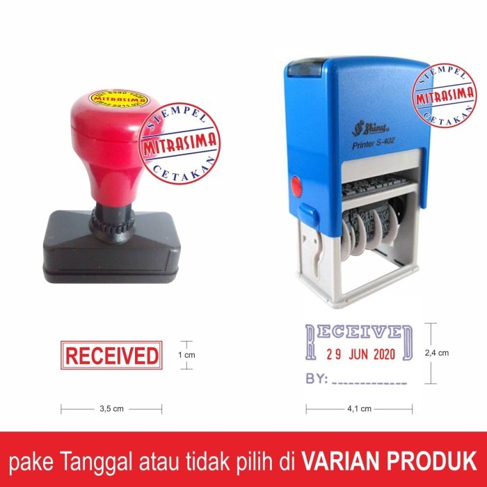 

Stempel RECEIVED Warna Otomatis - Tanpa Tanggal