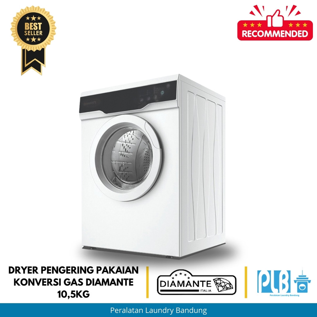 Dryer Pengering Pakaian Laundry Konversi Gas Diamante 10,5kg