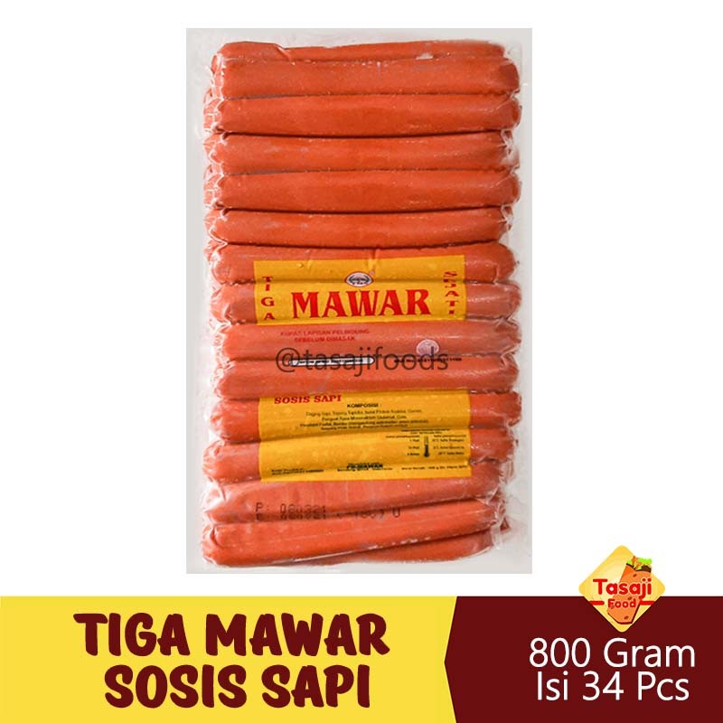 

Tiga Mawar Sosis Sapi - 800 Gram Viva Dahlia