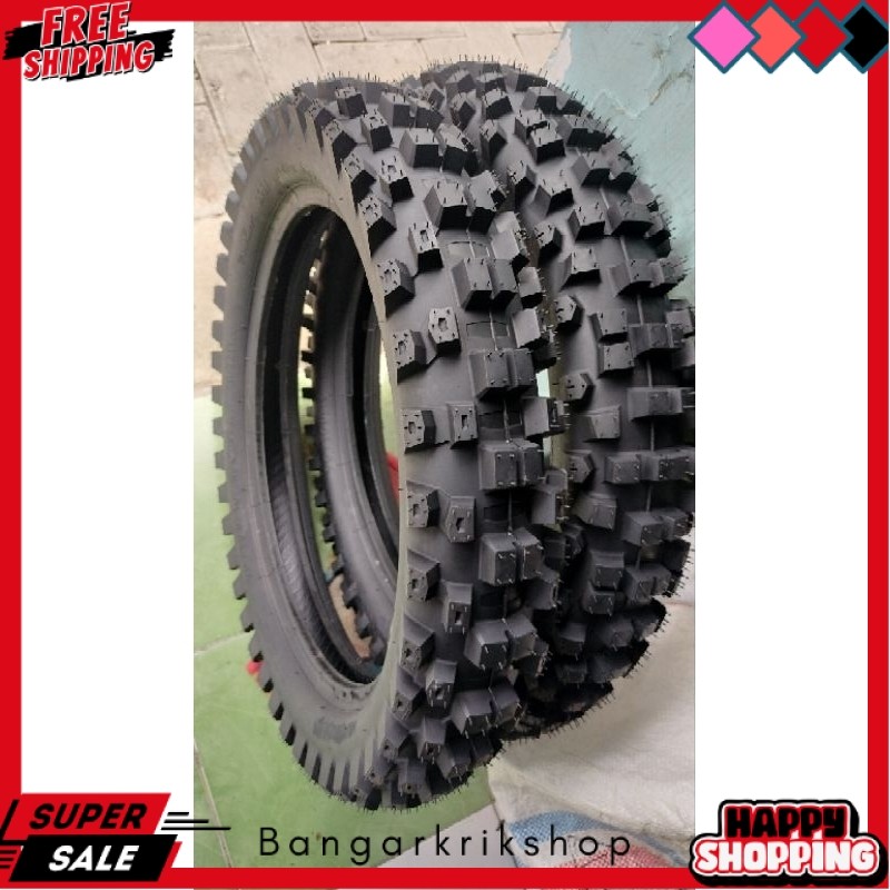 TERBARU Paket Sepasang-1[Set]Ban Motor Cross Ring17 Ukuran(250-275) & (275-300)