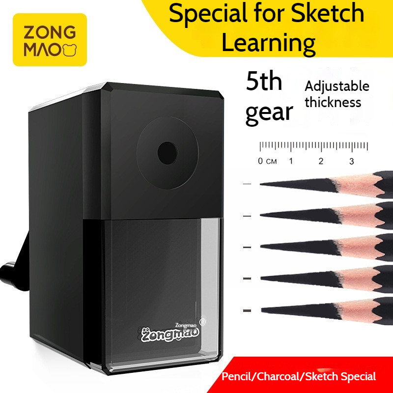 

Zongmao Sketching Sharpener Hand Cranked Pencil Sharpener Art Specific Rotary Pen Sharpener Hand Drawn Sketching Pencil Charcoal