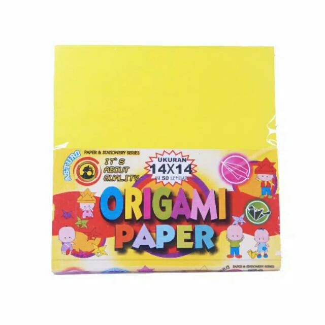 

Kertas Lipat Origami / Origami Paper Warna Warni 50 Lembar 14x14 cm - Asturo