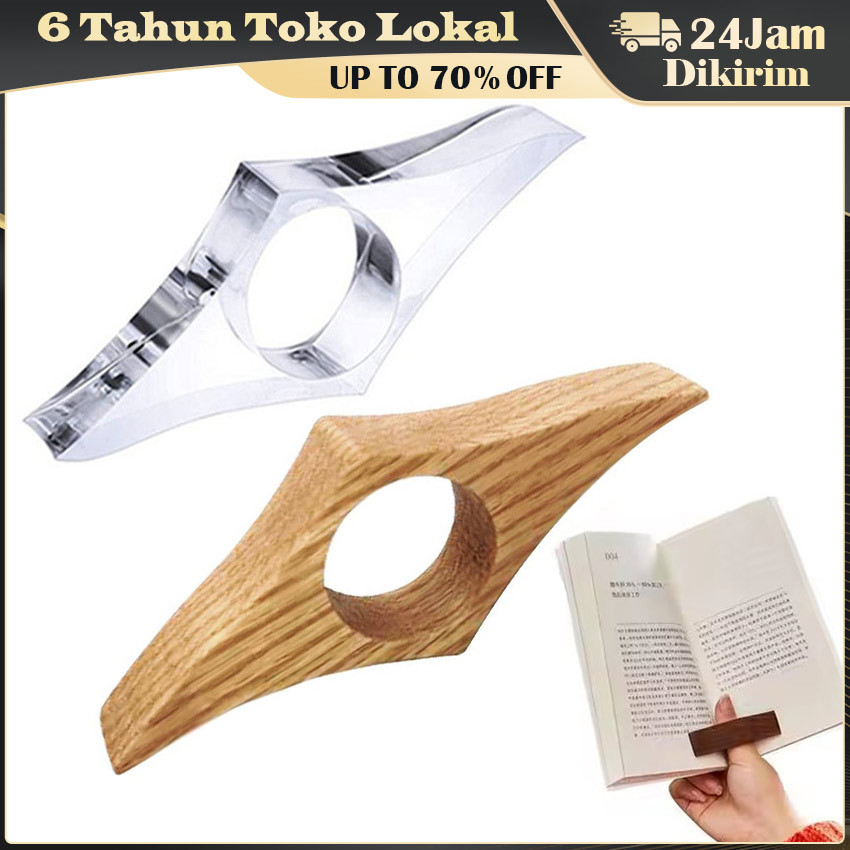 

Thumb Book Page Holder Acrylic / Penyangga Halaman Buku untuk Membaca Buku dengan Mudah / Alat Bantu Baca Praktis