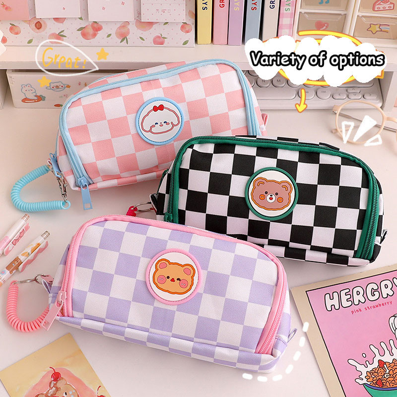 

Kawaii Pencil Cases Large Capacity Stationery Bag Multifuncional Lapices Back To School Supplies Korean Organizer Stationery