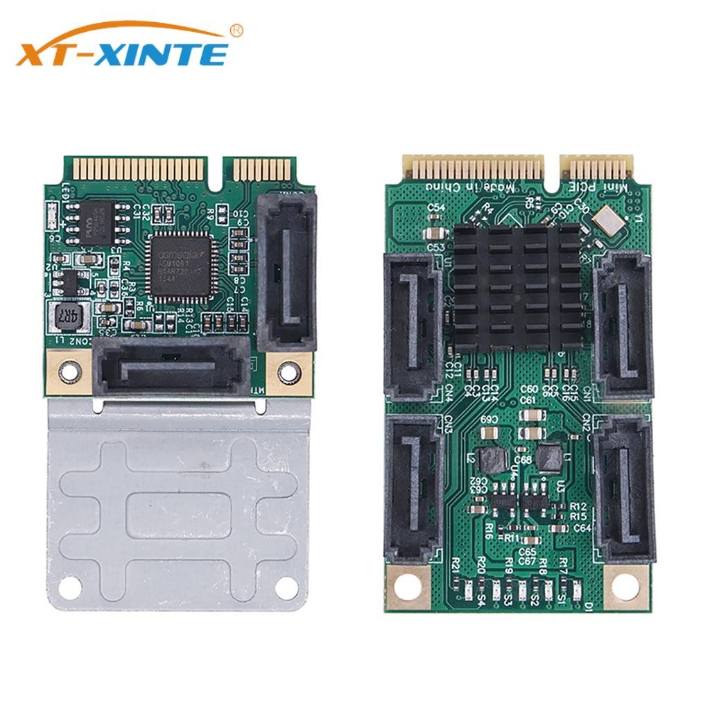 Mini PCI-E To SATA3.0 Expansion Card M.2 PCI-Express 2.0 SSD Adapter Card B+M Key Riser Card 5.0/2.5