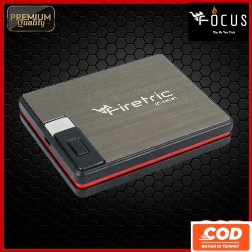 Firetric Kotak Rokok 20 Slot with Korek Elektrik  + Korek Elektrik USB Charger