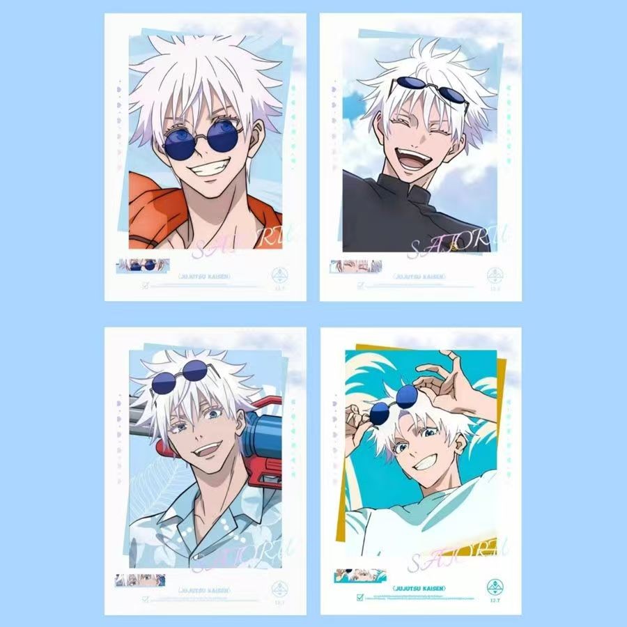 

4Pcs/Set Anime Card Cosplay Rounded Corners LOMO Card Postcard Christmas Gifts Girls