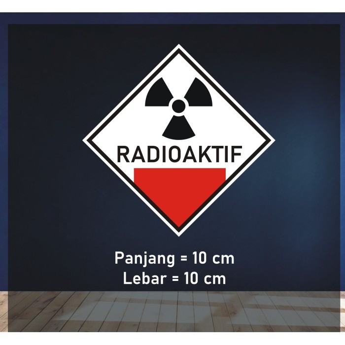 

Sticker Radioaktif 10x10cm - Label B3