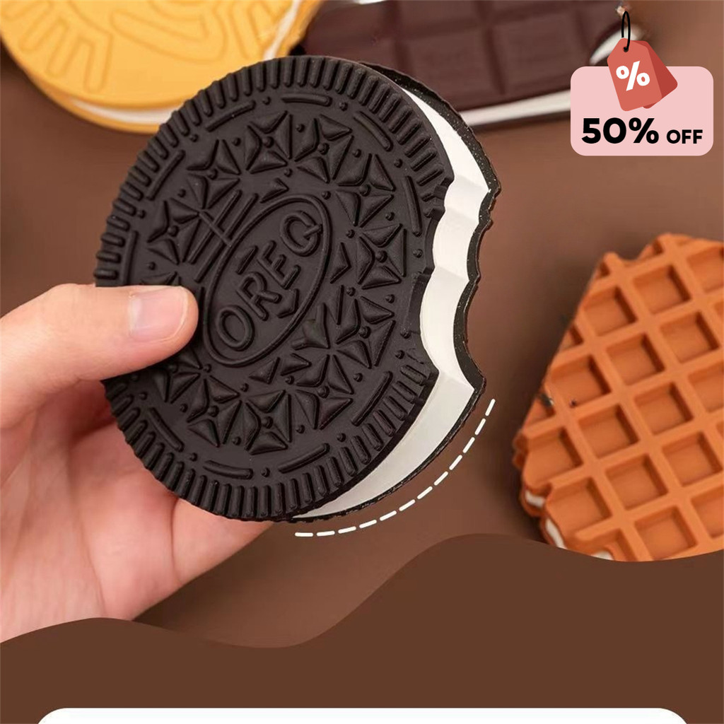 

80 Pages/Set Oreo Notepad Simulation Chocolate Cookie Pocket Notepad Portable Notebook Students Stationery Gifts School Supplies