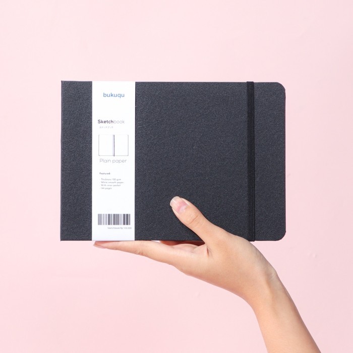 

bukuqu Sketch book Hardcover - Notebook gambar/ Lukis/ Cat Air tebal - Potrait